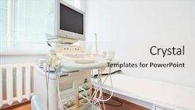  Presentation with medical embryo - Cool new PPT layouts with medical embryo - ultrasound apparatus in a consulting backdrop and a light gray colored foreground