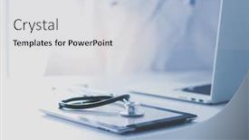  Presentation with medical equipment - Slides enhanced with medical-equipment-blue-stethoscope background and a lemonade colored foreground