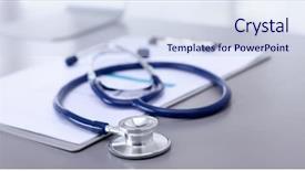  Presentation with medical equipment - Cool new slide set with sistema cardiovascular - medical equipment blue stethoscope backdrop and a sky blue colored foreground