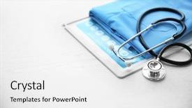  Presentation with medical equipment - Colorful slide deck enhanced with medical equipment on a light backdrop and a white colored foreground