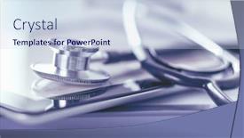  Presentation with medical equipment - PPT layouts featuring medical-equipment-stethoscope-and-tablet background and a sky blue colored foreground