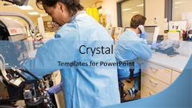  Presentation with medical error - Slide deck consisting of medical error - group of lab technicians trouble background and a light blue colored foreground