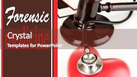  Presentation with forensic - Audience pleasing presentation theme consisting of medical ethics - concept of forensic medicine close backdrop and a tawny brown colored foreground