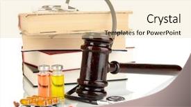  Presentation with forensic - PPT theme with medical ethics - concept of forensic medicine close background and a lemonade colored foreground