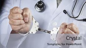  Presentation with medical ethics - Slides having medical ethics - female doctor or nurse background and a light gray colored foreground