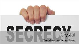  Presentation with signboard - Presentation theme featuring medical ethics - man hand holding a signboard background and a light gray colored foreground
