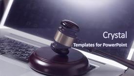  Presentation with medical law - Colorful theme enhanced with medical ethics - online internet law concept image backdrop and a tawny brown colored foreground