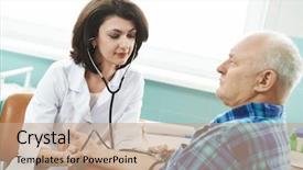  Presentation with measuring blood pressure in haitian - Colorful presentation design enhanced with muertos day of the dead backdrop and a tawny brown colored foreground