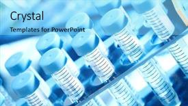  Presentation with laboratory scientific materials - Audience pleasing slides consisting of medical exam - test-tubes in the scientific laboratory backdrop and a  colored foreground