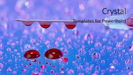  Presentation with water droplets - Presentation having medical field abstract - syringe needle with fluid blood background and a  colored foreground