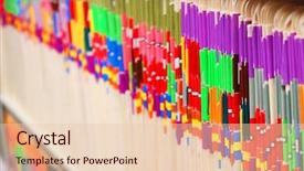  Presentation with files - Presentation theme enhanced with medical files on a shelf background and a lemonade colored foreground