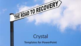  Presentation with saying - Cool new slide deck with medical finance - concept signpost image backdrop and a light blue colored foreground