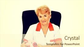  Presentation with nurse law elderly persons - Cool new slides with medical fundraising - smile elderly female doctor backdrop and a cream colored foreground