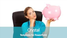  Presentation with teamwork nurse doctor - Presentation having medical fundraising - young female doctor or nurse background and a  colored foreground