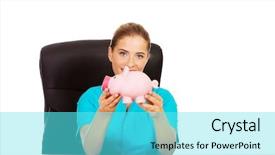  Presentation with trainee nurse sitting by female - Colorful PPT theme enhanced with medical fundraising - young female doctor or nurse backdrop and a  colored foreground