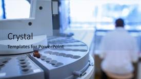  Presentation with chemistry - Cool new theme with medical gas - chemistry lab shallow dof color backdrop and a light blue colored foreground