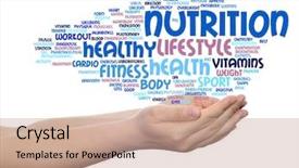  Presentation with abstract health - Cool new slides with medical gym medicine sport heart backdrop and a coral colored foreground