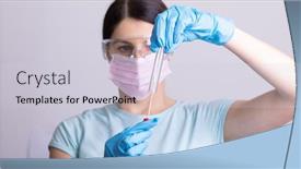  Presentation with dna rna - Slide set featuring medical-healthcare-doctor-nurse-holding background and a lemonade colored foreground