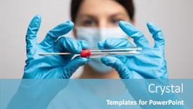  Presentation with dna rna - Presentation theme consisting of medical-healthcare-nurse-holding-coronavirus background and a teal colored foreground