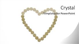  Presentation with heart medical - Colorful theme enhanced with medical hearth - heart from pills backdrop and a  colored foreground