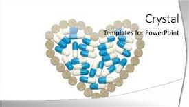  Presentation with capsules pills pill doctor prescription - Audience pleasing presentation theme consisting of medical hearth - pills backdrop and a  colored foreground