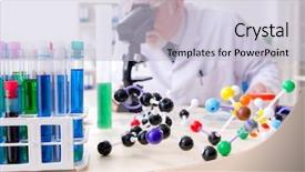  Presentation with chemist - Audience pleasing presentation theme consisting of medical hematologist - old male chemist working backdrop and a lemonade colored foreground