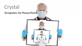  Presentation with infinity - Amazing presentation having medical-infinity-a-doctor-holds backdrop and a white colored foreground