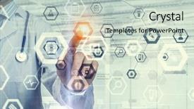  Presentation with innovation - Amazing theme having medical innovation - innovative technologies in medicine mixed backdrop and a  colored foreground