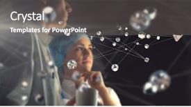  Presentation with innovation - PPT theme with medical innovation - innovative technologies in science background and a gray colored foreground