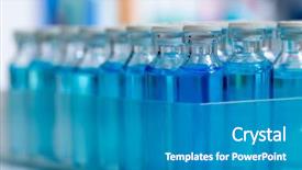  Presentation with laboratory chemical - Cool new presentation theme with medical instruments - chemical scientific laboratory stuff test backdrop and a teal colored foreground