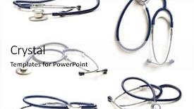  Presentation with medical instruments - Audience pleasing slides consisting of medical instruments - stethoscope isolated on white backdrop and a white colored foreground