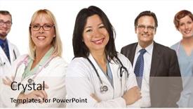  Presentation with nurses - PPT layouts consisting of  background and a  colored foreground