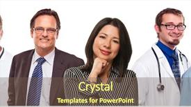  Presentation with nurses - PPT theme consisting of  background and a  colored foreground