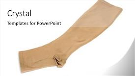  Presentation with veins - Amazing presentation having medical leg veins - compression stocking isolated backdrop and a white colored foreground