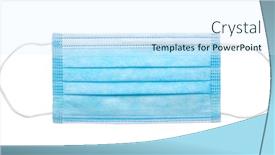  Presentation with mask - Amazing slides having medical-mask-isolated backdrop and a cool aqua colored foreground