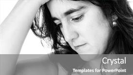  Presentation with mental illness - Audience pleasing presentation theme consisting of medical mental illness - black and white portrait backdrop and a gray colored foreground