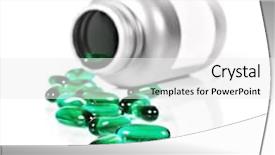  Presentation with mental illness - Audience pleasing presentation consisting of medical mental illness - green pills spilled backdrop and a white colored foreground