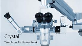  Presentation with sleep and digital media - Amazing slide set having medical microscope with the digital backdrop and a light blue colored foreground