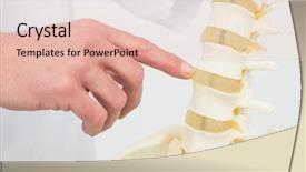  Presentation with extreme - Colorful presentation theme enhanced with medical modelling - extreme close-up of a male backdrop and a lemonade colored foreground