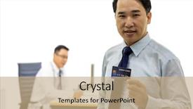  Presentation with medical training in patient care - Audience pleasing presentation theme consisting of medical office background for insurance backdrop and a coral colored foreground