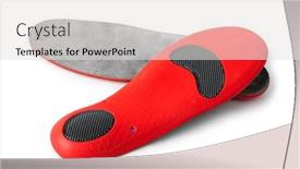  Presentation with orthopedic - PPT layouts with medical-orthopedic-insoles-isolated background and a light gray colored foreground