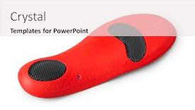  Presentation with orthopedic - Cool new slide set with medical-orthopedic-insoles-isolated backdrop and a sky blue colored foreground