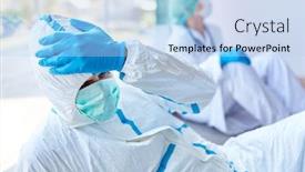  Presentation with intensive care - Amazing PPT layouts having medical-personnel-with-intensive-care backdrop and a light blue colored foreground
