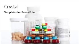  Presentation with pellet - Amazing presentation having medical pills health care pharmaceutical backdrop and a white colored foreground