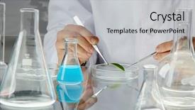  Presentation with hands holding - Beautiful presentation theme featuring medical plants - hands of clinician holding steel backdrop and a light gray colored foreground