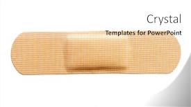  Presentation with plaster - Slide deck having medical-plaster-isolated background and a white colored foreground