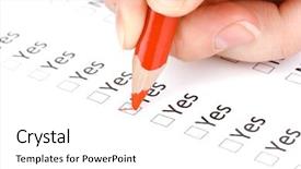  Presentation with questions answers question answer icon - Presentation theme enhanced with medical politics - responding to test questions close-up background and a white colored foreground