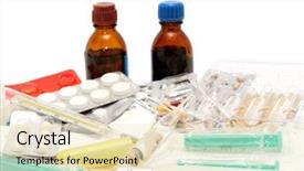  Presentation with ethics and medical - Presentation having medical preparation isolated on a white background background and a lemonade colored foreground