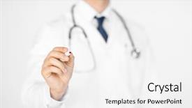  Presentation with little children writing - Amazing theme having medical presentation - close up of doctor writing backdrop and a white colored foreground