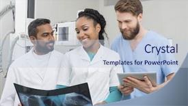  Presentation with chest - PPT layouts enhanced with medical professionals with chest x background and a lemonade colored foreground